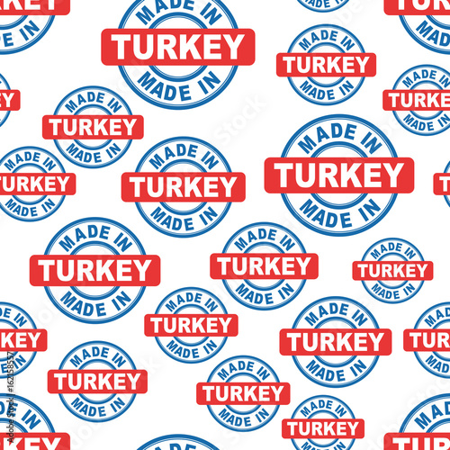 Free Download Made in Turkey seamless pattern background icon. Flat vector illustration. Turkey sign symbol pattern. - GFXLoad