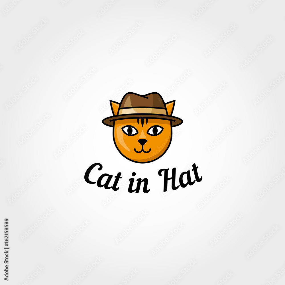 Cat in Hat Logo Design