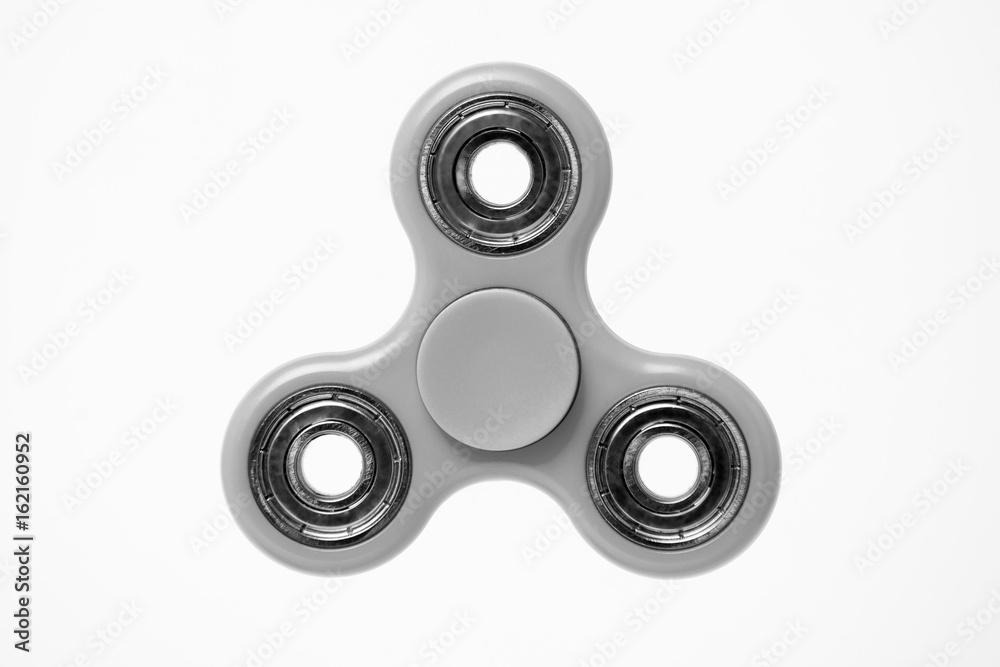 Gray fidget Spinner isolated on white background Gray fidget Spinner isolated on white background