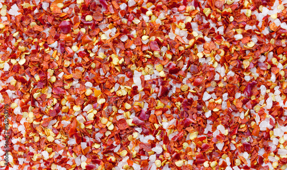 Chili salt background Chili salt background