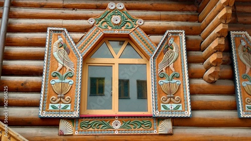 The window frames the tower in Izmailovo. photo