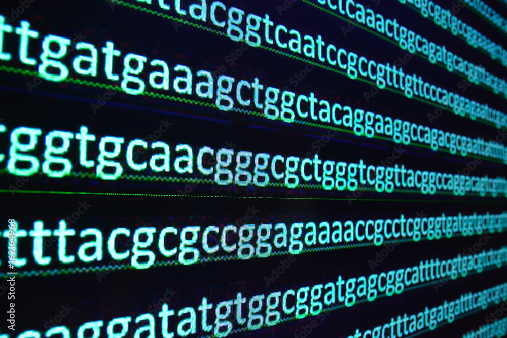 Sequencing of the genome in the laboratory.