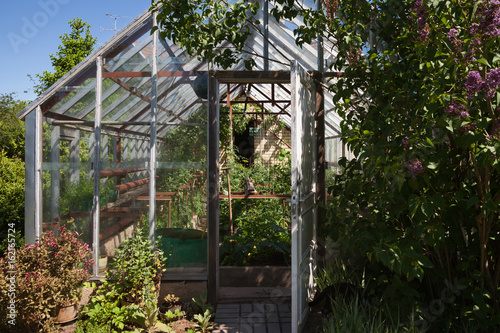 Natural garden greenhouse.
