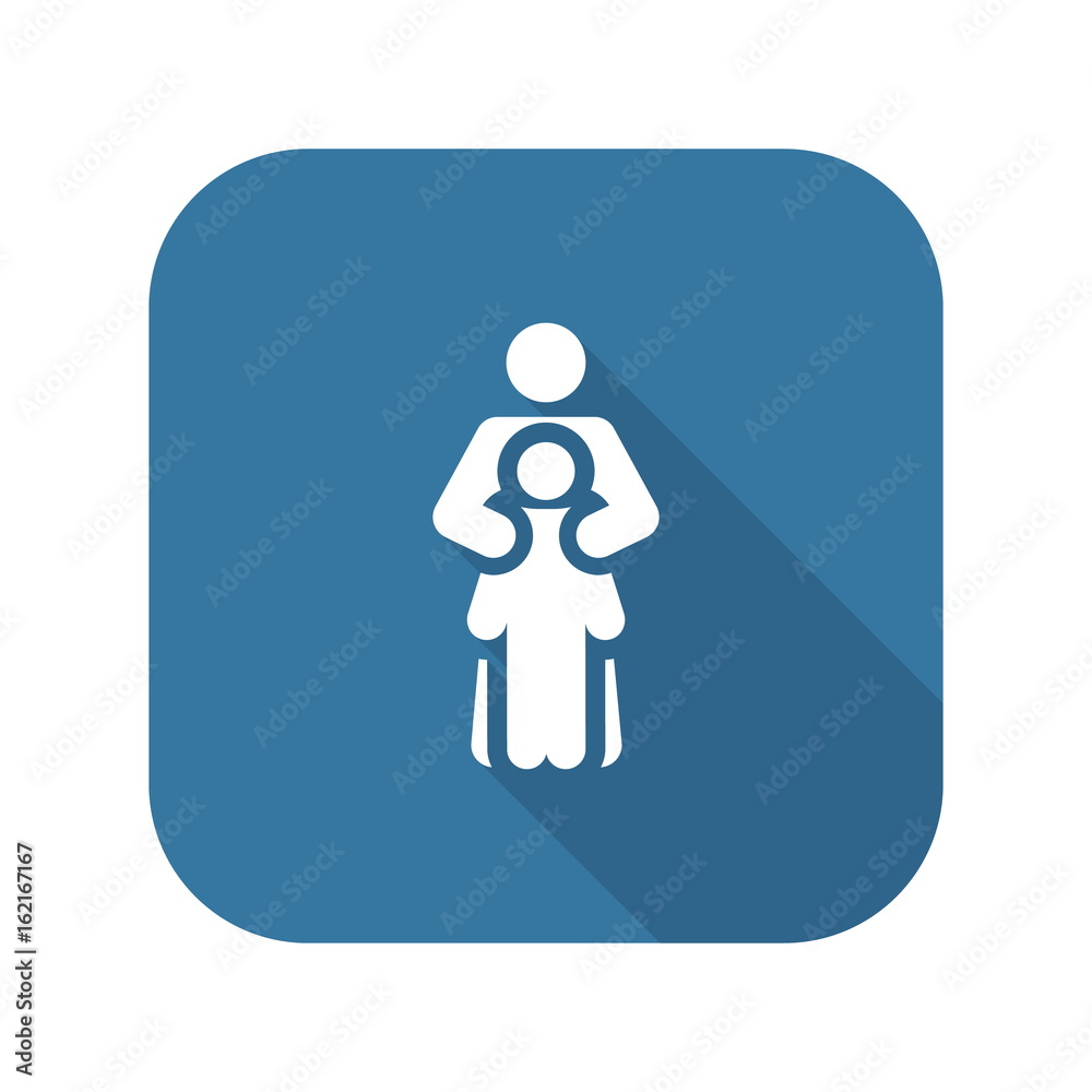 Child Life Protection Icon. Flat Design. Child Life Protection Icon. Flat Design.