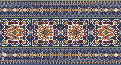 Seamless border in country style