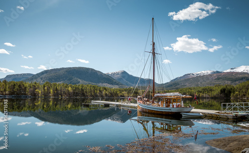 Idyllic scenery of lake in Norway