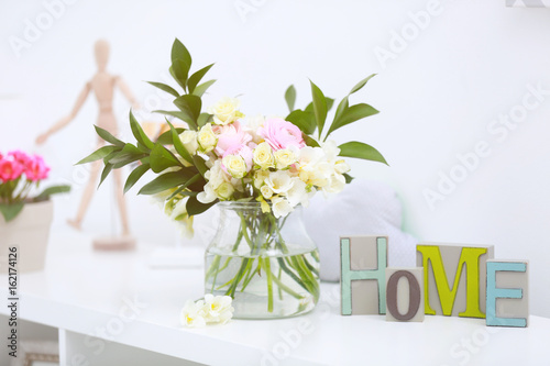 Beautiful bouquet with whit...