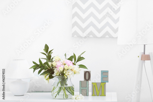 Beautiful bouquet with whit...