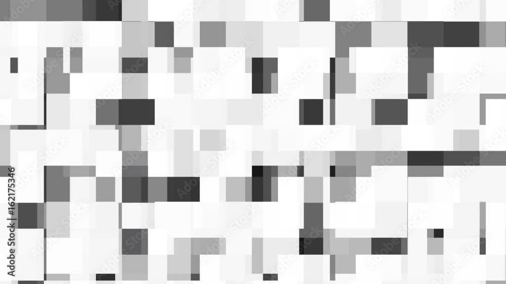 Motion background of black and white cubes