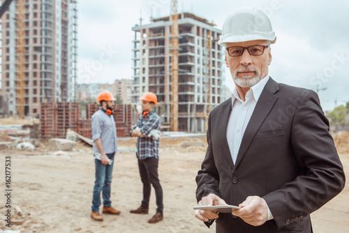 Male work building construction engineering occupation project photo