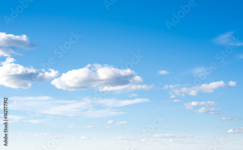 Clear sky and clouds
