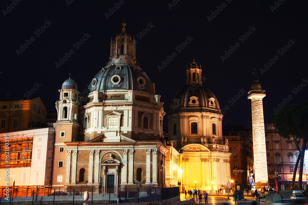 Santa Maria di Loreto in Piazza Venezia. Rome, Italy