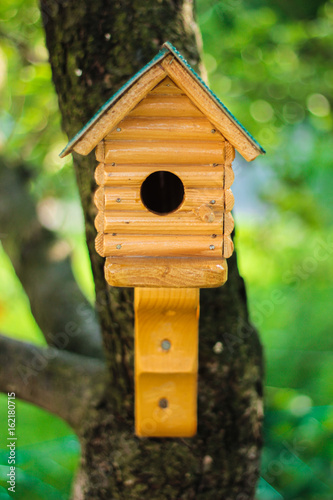 Wodden birdhouse on a tree © Damir