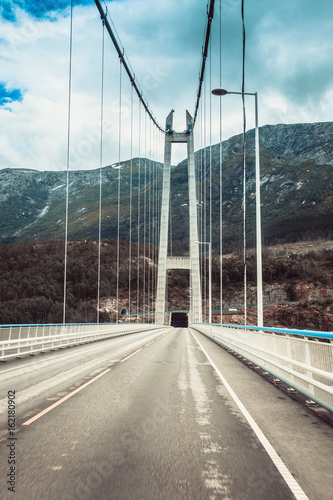 Suspension bridge in Norway