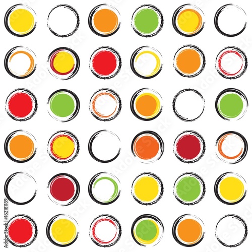 sfondo cerchi colorati