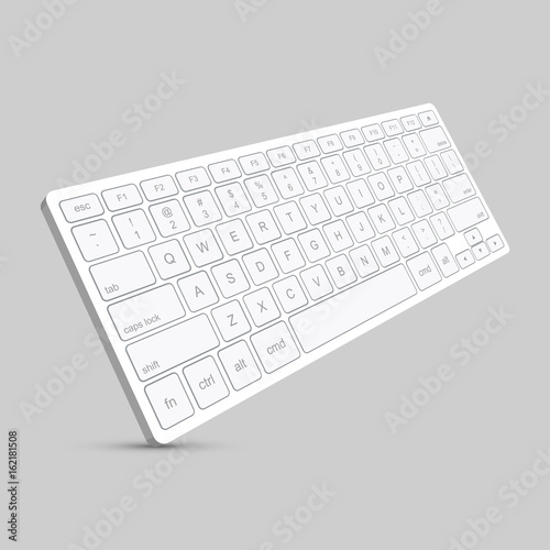 Vector modern computer keyboard background.