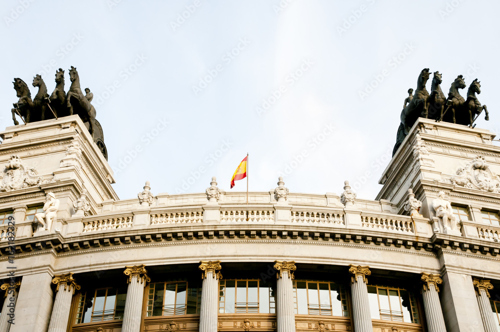 Obraz premium Quadriga Statues - Madrid - Spain