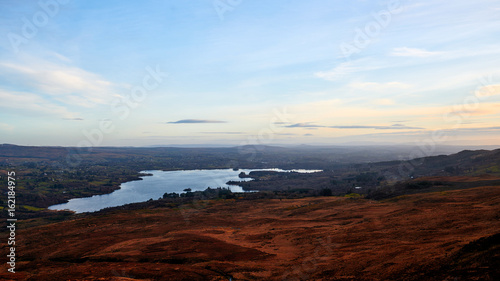 Irland Landschaft mit Sicht über Donegal und Lough Eske