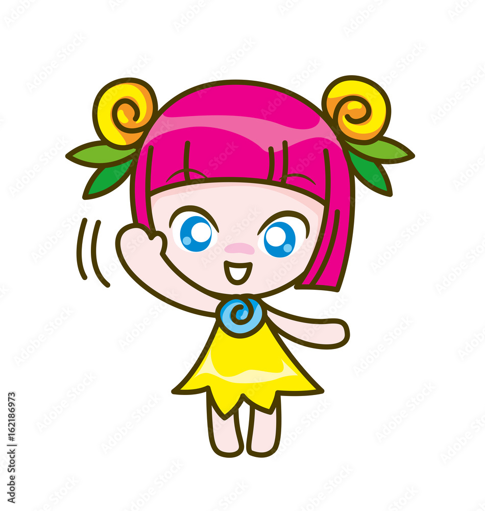girl kids cartoon collection Vector illustration girl kids cartoon collection Vector illustration