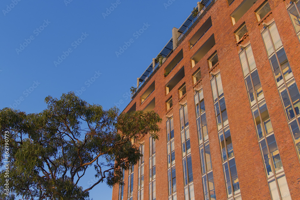Apartment building Pyrmont in Sydney, Australia. Apartment block, Sydney, Australia.