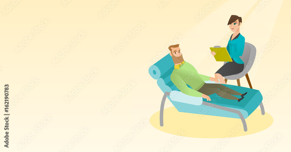 Psychologist having session with patient. Psychologist having session with patient.