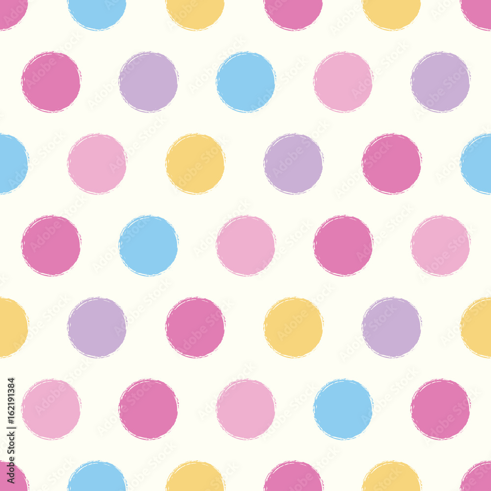 Polka dot pastel seamless pattern background. Polka dot pastel seamless pattern background.