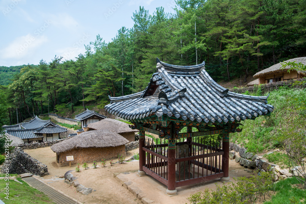 Korea's traditional Hanok Village in Andong Folk Village