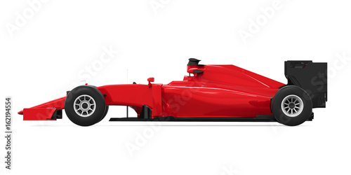 Formula One Race Car Isolated