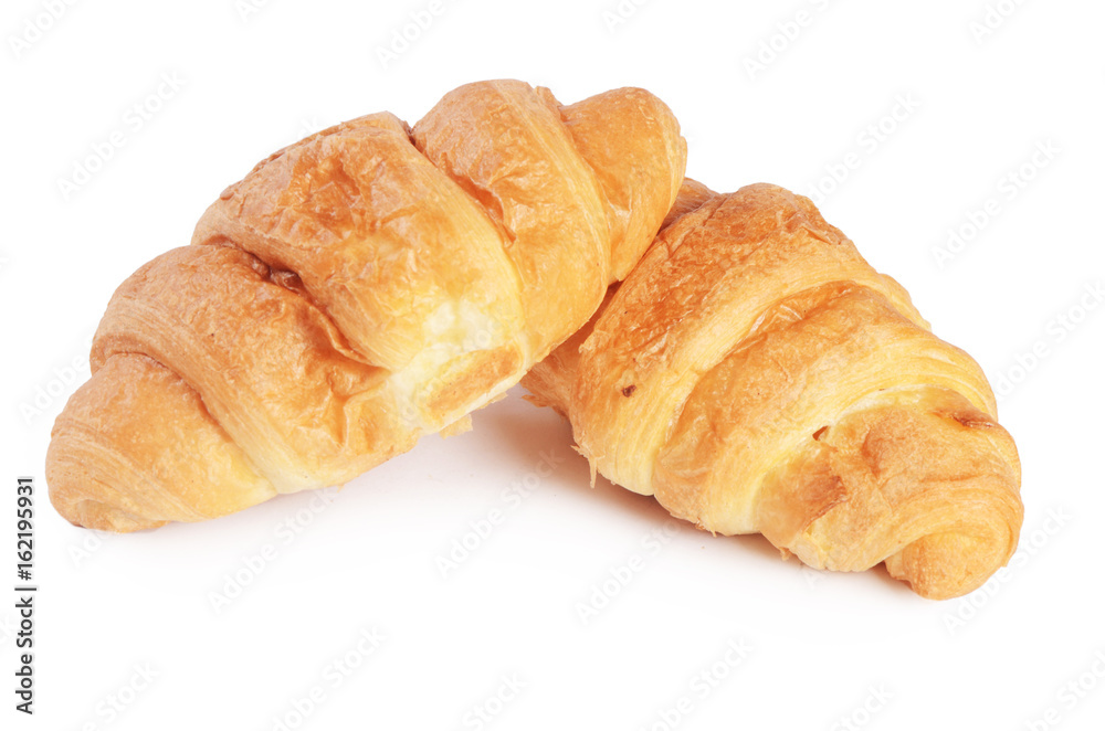 The fresh rolls isolated on white