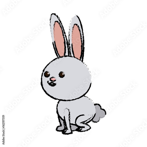 cute rabbit cartoon sweet animal funny © Jemastock
