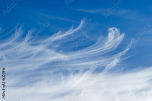 Fragment of the sky with cirrus clouds photo