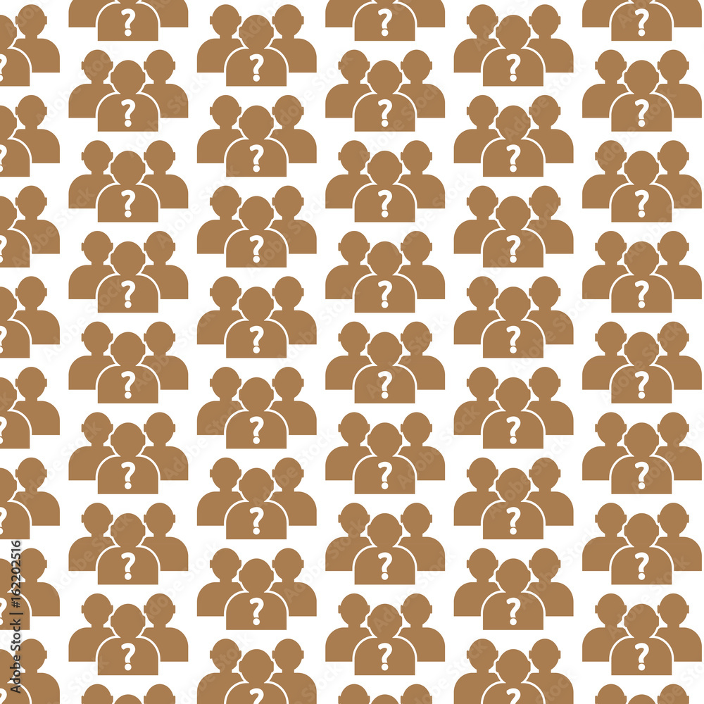 Fototapeta premium Pattern background why us people icon