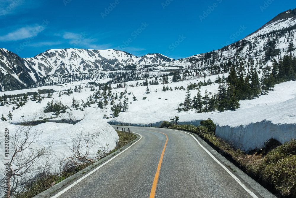 road to snow mountain
