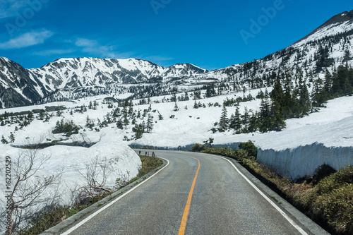 road to snow mountain