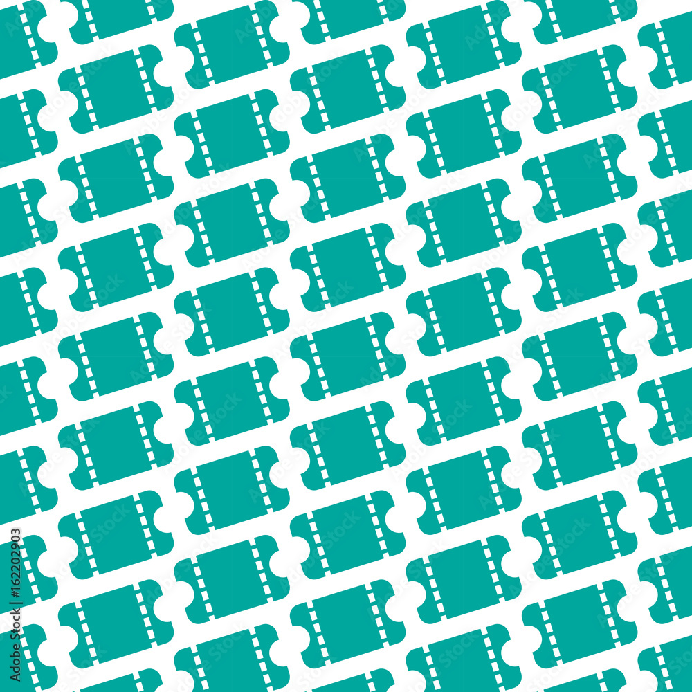 Naklejka premium Pattern background Ticket icon