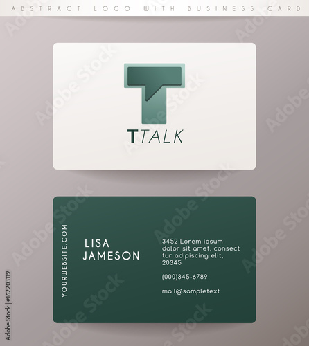 Wallpaper Mural Creative Letter Logo Design with Business Card Template : Vector Illustration Torontodigital.ca