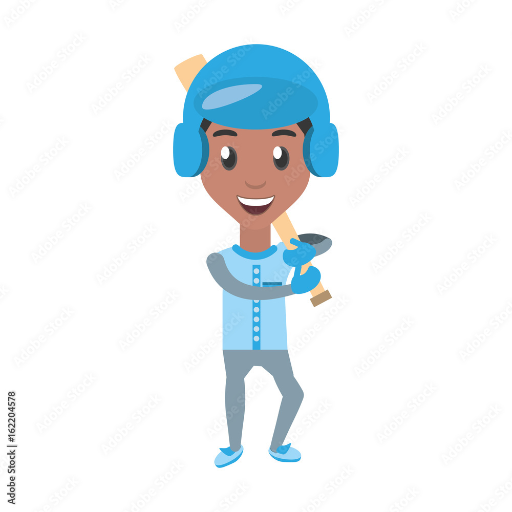 man playing baseball cartoon icon vector illustration graphic design man playing baseball cartoon icon vector illustration graphic design