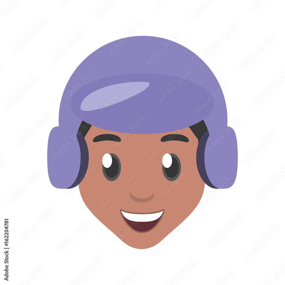 Boy face cartoon icon vector illustration graphic design Boy face cartoon icon vector illustration graphic design