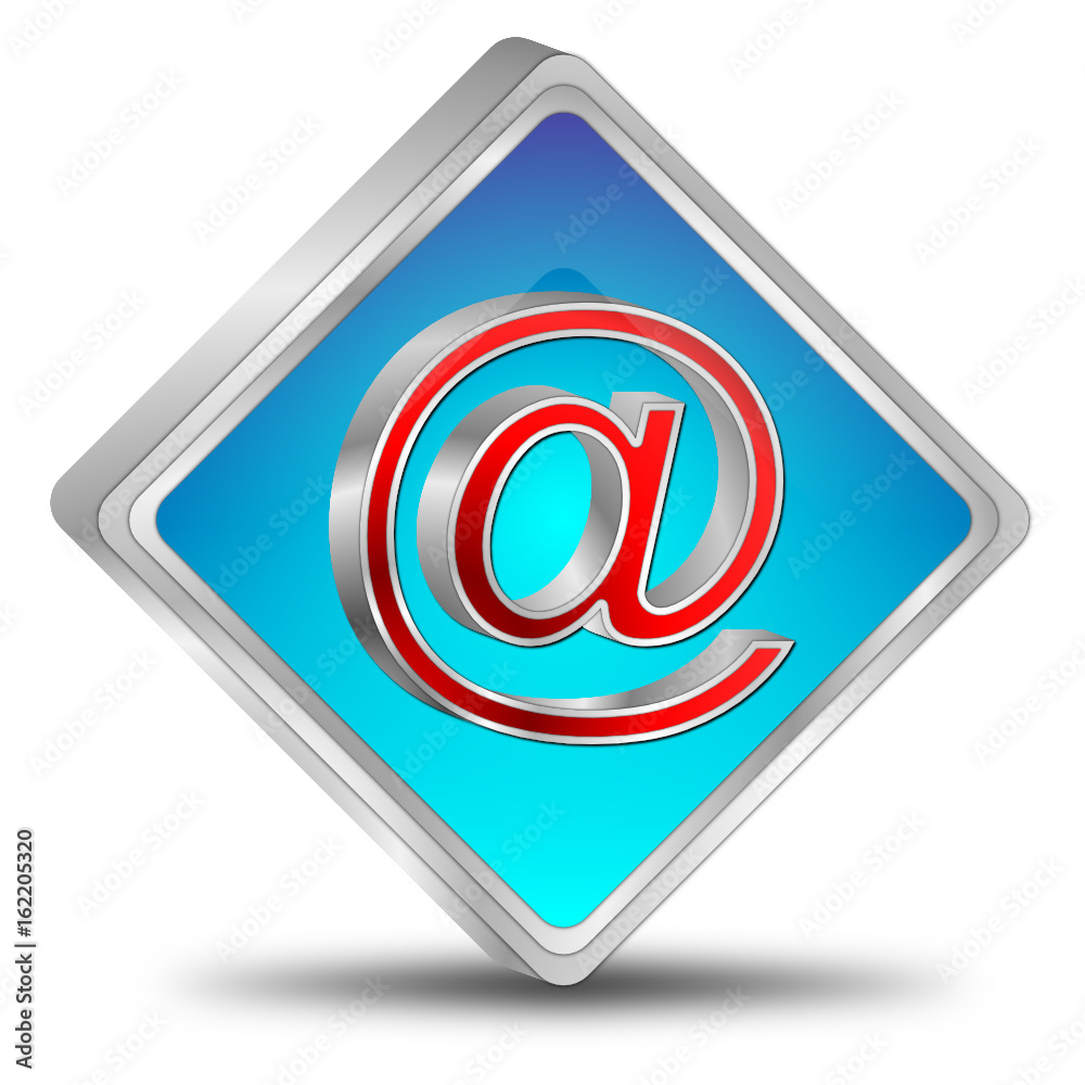 Obraz premium E-Mail Button - 3D illustration