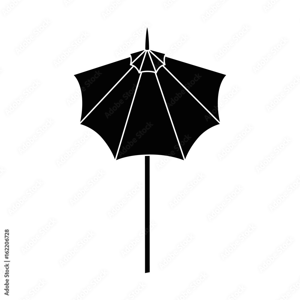 umbrella icon over white background vector illustration