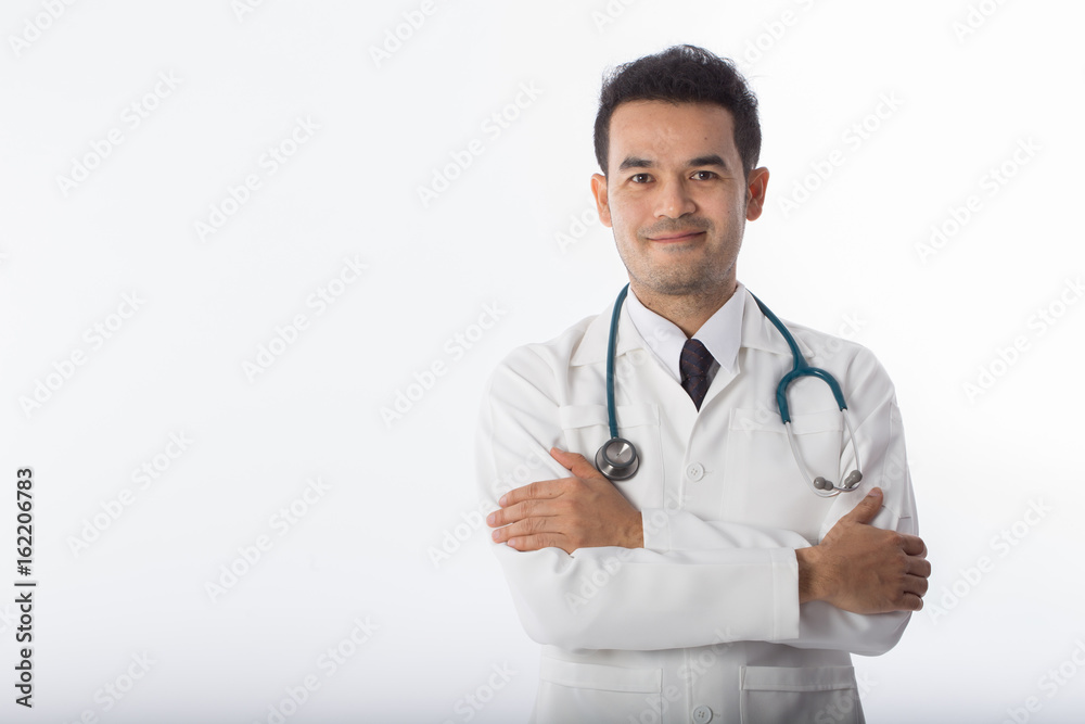 Doctor smile on white background Doctor smile on white background