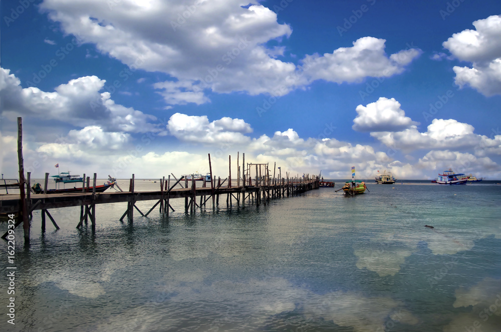Old sea pier