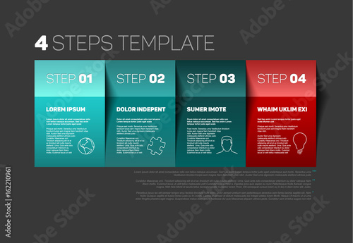 Four steps template