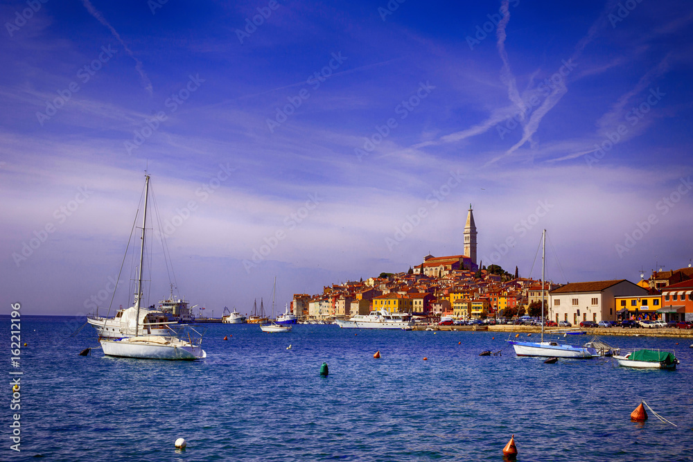 Rovinj, city on Adriatic sea coast in Istria, Croatia. 