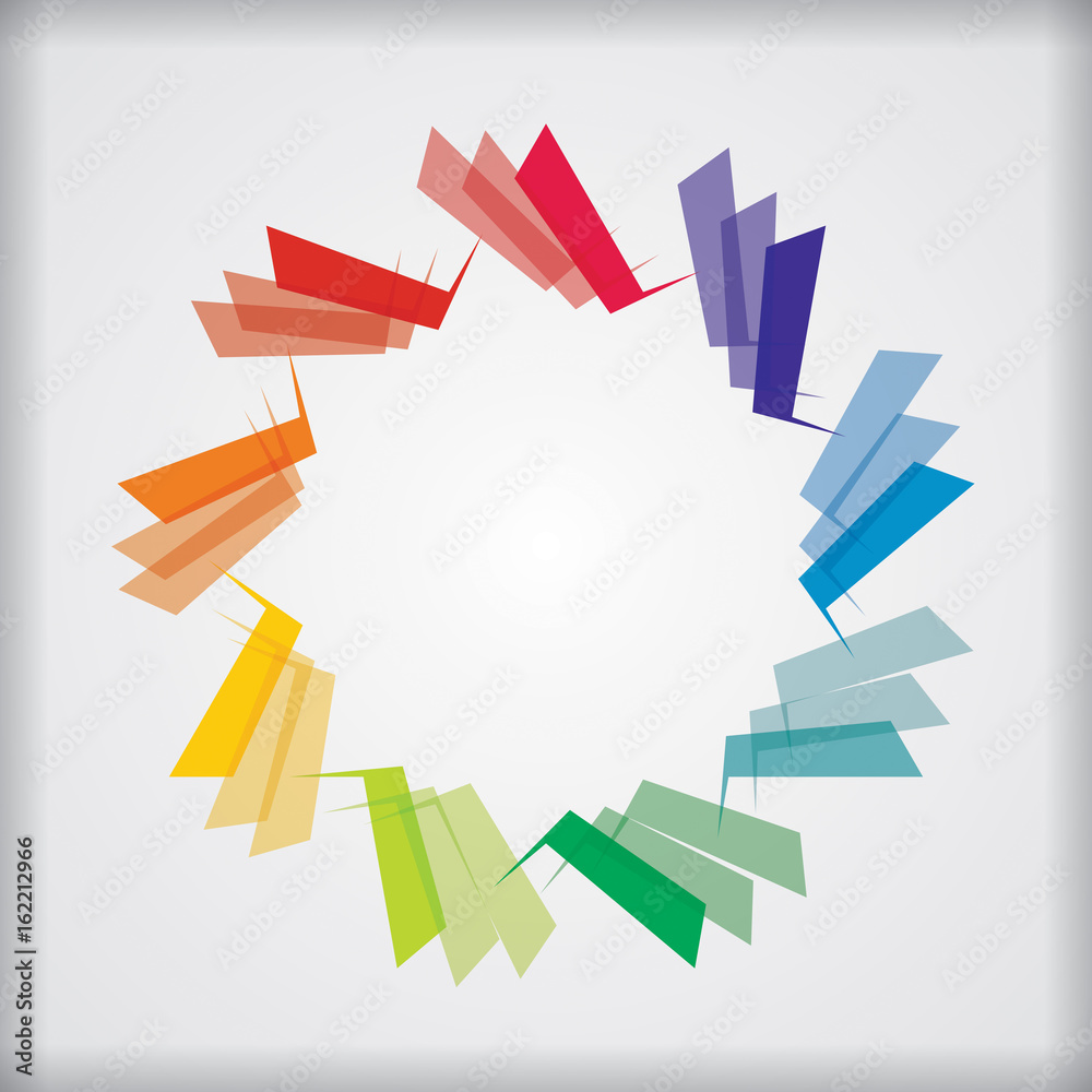 Abstract color star template Abstract color star template