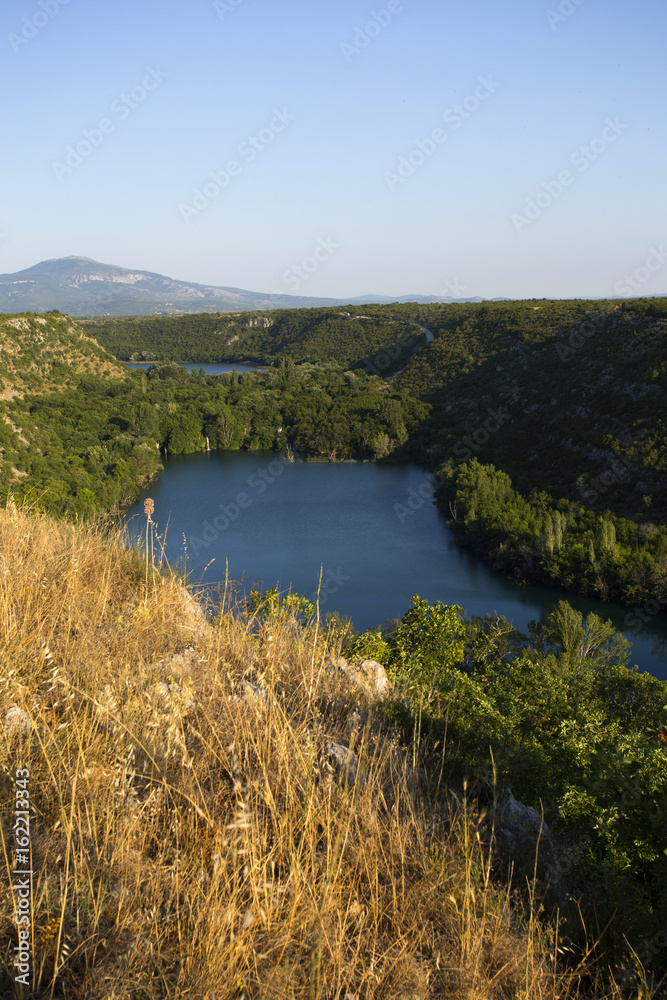 Part of beautiful Krka river in Croatia