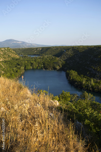 Part of beautiful Krka river in Croatia