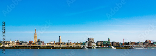 Panoramic view of Antwerp city in Belgium