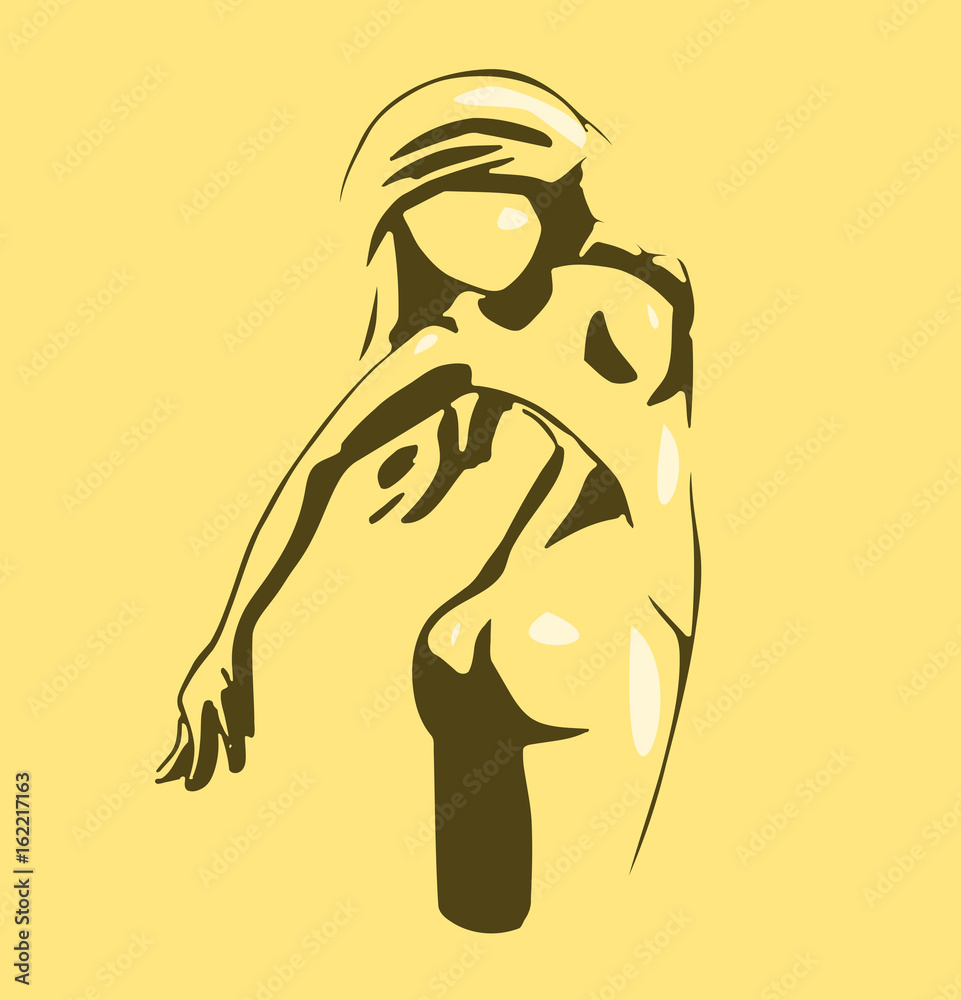 Logo van vrouwelijk lichaam