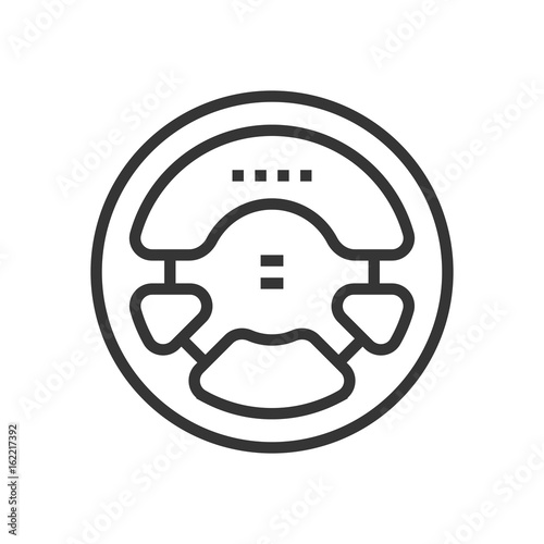 Steering wheel icon